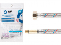 Подводка гибкая, SUS, иголка м10 длинная - гайка 1/2" 150 см AV Engineering