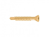 Шуруп для полов и паркета 3.2х25 мм желтый цинк, T10 (50 шт в зип-локе) STARFIX