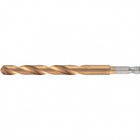 Сверло по металлу, 6.5 мм, HSS, нитридтитановое покрытие, шестигранный хвостовик Matrix