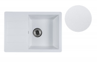 Мойка кухонная из искусственного камня MISTA белый 615х440 мм, AV Engineering