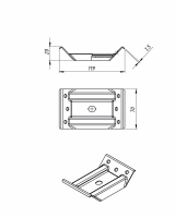 Стяжка для стола 00 1,5 мм цинк STARFIX
