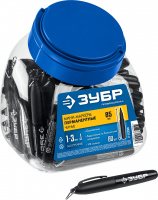 ЗУБР Мини черный, 1-3 мм, 80 шт, перманентный маркер (06331-2)