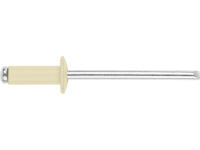 Заклепка вытяжная 4.0х10 мм алюминий/сталь, RAL 1015 (20000 шт в коробе) STARFIX