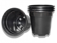 Горшок для рассады круглый, 90х90х68 мм, черный, PERFECTO LINEA