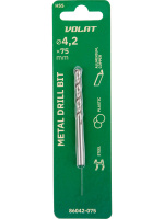 Сверло по металлу ц/х 4.2х43х75 мм HSS ВОЛАТ