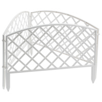 Забор декоративный "Сетка", 24 х 320 см, белый, Palisad