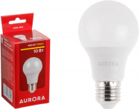 Лампа светодиодная A60 СТАНДАРТ 10Вт 230В E27 2700K AURORA