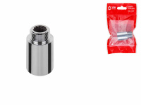 Удлинитель 1/2" вн.-нар. х 25 мм усиленный ХРОМ, AV Engineering (инд. упак.)