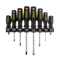 Набор отверток на полке, 8 шт., PH+SL, S2, 3к рукоятка Denzel