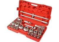 Набор торцевых головок 3/4"–1", головки 21 х 65 мм, 26 предметов, в пласт. боксе Matrix