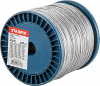Трос стальной в ПВХ М2(1) DIN 3055 (бухта 200 м) STARFIX