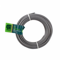 Леска для триммера круглая, армированная алюминием, 2.4 мм х 15 м, Сибртех