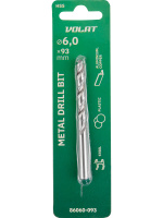 Сверло по металлу ц/х 6.0х57х93 мм HSS ВОЛАТ