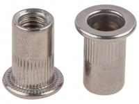 Заклепка резьбовая М5 нерж.сталь (А2), цилиндрический бортик (250 шт в карт. уп.)