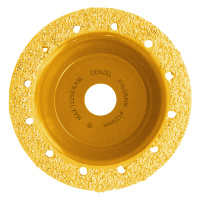 Чашка твердосплавная зачистная,125 мм, Плоская, среднее зерно #16// Denzel