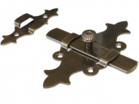 Задвижка дверная 140 мм Классика, бронз.металлик STARFIX