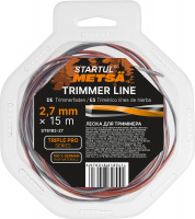 Леска ф 2.7 мм х 15 м витой квадрат сеч. TRIPLE PRO STARTUL METSA