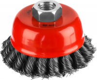 MIRAX 80 мм, жгутированная стальная проволока, 0.5 мм, Щетка-крацовка чашечная (35104-080-2)