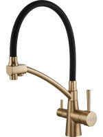 Смеситель для кухни (Lt) D35, серия LUX золото AV Engineering