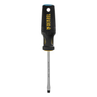 Отвертка, SL6x100 мм, S2, 3к рукоятка Denzel