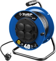 ЗУБР ПВС-315 ПВС 3х1.5 40м 3500Вт IP44, Силовой удлинитель на катушке (55081-40)