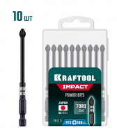 KRAFTOOL Impact PZ 2, 100 мм, 10 шт, ударные биты (26193-2-100-S10)