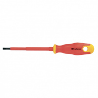 Отвертка диэлектрическая SL4 х 100 мм, CrV, до 1000 В, двухкомпонентная рукоятка Сибртех