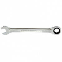 Ключ комбинированный трещоточный, 13 мм, CrV, зеркальный хром Matrix Professional