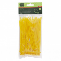 Хомуты, 150 x 2.5 мм, пластиковые, желтые, 100 шт Сибртех