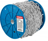 Цепь сварная короткозвенная, оцинк. М3 DIN 766 (бухта 60 м) STARFIX