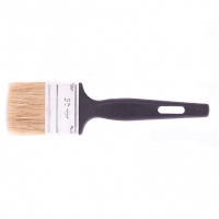 Кисть флейцевая "Стандарт", 50 х 6 мм, натуральная щетина, пластиковая ручка Сибртех