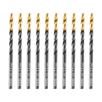 Сверло по металлу, 3,2 мм, HSS-Tin, Golden Tip, 10 шт. Denzel