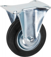 Опора колёсная d-100мм неповоротная, резиновая STARFIX