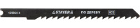 STAYER U144D, U-хвост., HCS сталь, по дереву, шаг зуба 4 мм (6TPI), раб. длина 75 мм, 2 шт, полотна для лобзика, Professional (159954-4)