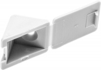 ЗУБР цвет белый, 4.0 x 15 мм, мебельный уголок с шурупом, 4 шт (4-308256-3)