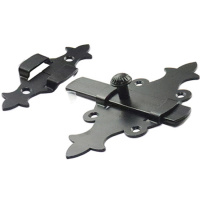 Задвижка дверная 140 мм Классика, черн.мат. STARFIX