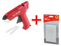 Пистолет клеевой WORTEX GG 1180 в блистере + 2 клеевых стержня+АКЦИЯ
