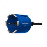 ЗУБР АСК d 82 мм (М16, рабочая глубина 75 мм, лазерная сварка), алмазная сегментная коронка для подрозетников, Профессионал (29875-82)