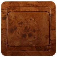 СВЕТОЗАР Гамма, одноклавишный цвет орех 10A/~250B, Электрический выключатель (SV-54130-N)