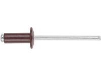 Заклепка вытяжная 4.8х12 мм алюминий/сталь, RAL 3009 (25 шт в зип-локе) STARFIX