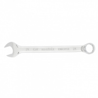 Ключ комбинированный, 21 мм, CrV, полированный хром Matrix