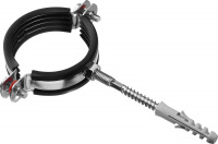 ЗУБР 2″ трубный хомут с сантехнической шпилькой и дюбелем, цинк, 1 шт (37866-59-65)