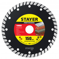 STAYER TURBO d150 мм (22.2 х 7 х 2.4 мм), алмазный диск, PROFESSIONAL (3662-150)