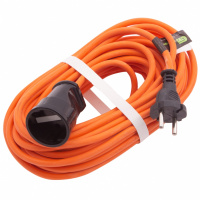 Удлинитель-шнур силовой 15 м, 10A, тип УХ10, 1 розетка, Сибртех