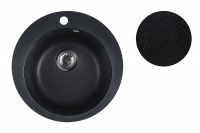 Мойка кухонная из искусственного камня POINT оникс 495х495 мм, AV Engineering