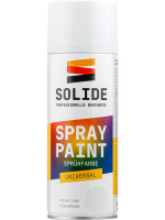 Краска-эмаль аэроз. универсальная  белый глянец SOLIDE 400 мл