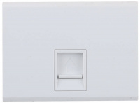СВЕТОЗАР Эффект, телефон/ПК, без вставки и рамки, двойная розетка (SV-54419-W)