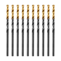 Сверло по металлу, 2,5 мм, HSS-Tin, Golden Tip, 10 шт. Denzel