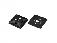 Площадка для хомут-стяжки 19х19 мм самоклеящаяся, черная (100 шт) STARFIX