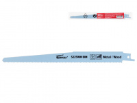 Пилка сабельная по дереву с гвоздями S225WM (1 шт.) WORTEX высокоуглеродистая сталь HCS, 300 мм длин